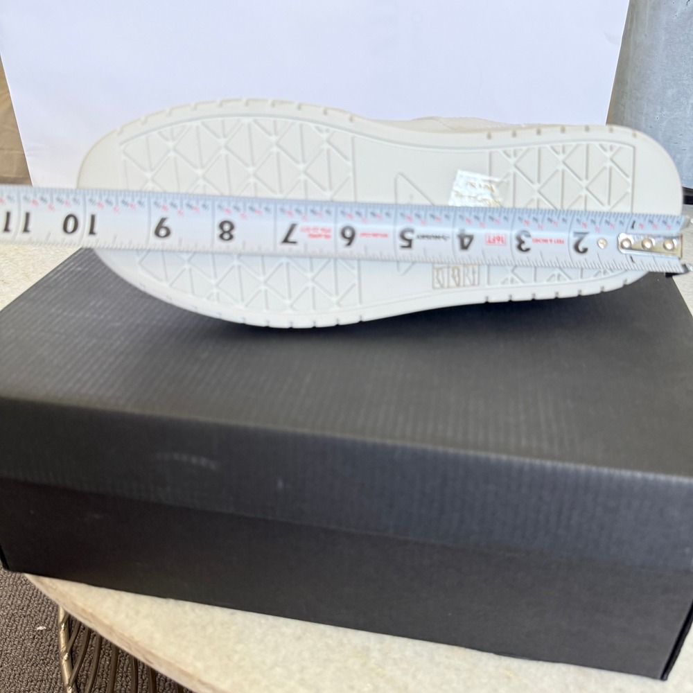 Prada 1E792M Women's Ivory Downtown Nappa Leather Sneakers shoes trainers 37.5 - Picture 7 of 16